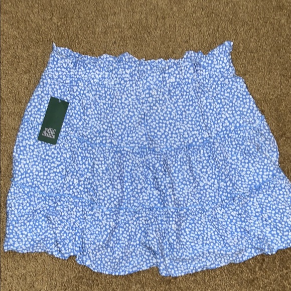 Wild Fable Blue and White Floral Skirt - Picture 1 of 4